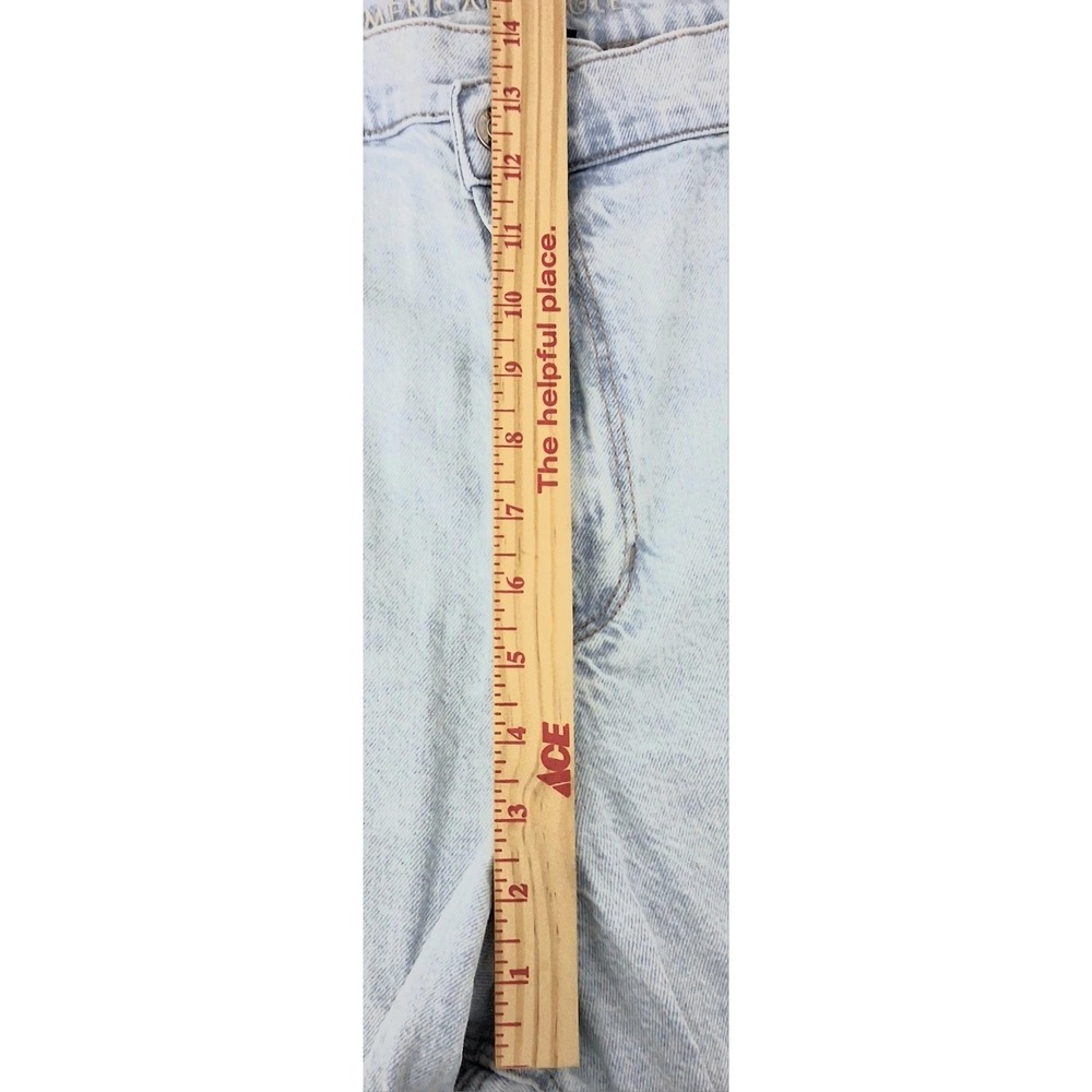 American Eagle Jeans Women's Size 20 Light Wash Highest Rise Baggy Straight - Picture 12 of 14